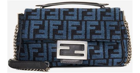 fendi blue baguette|genuine fendi baguette.